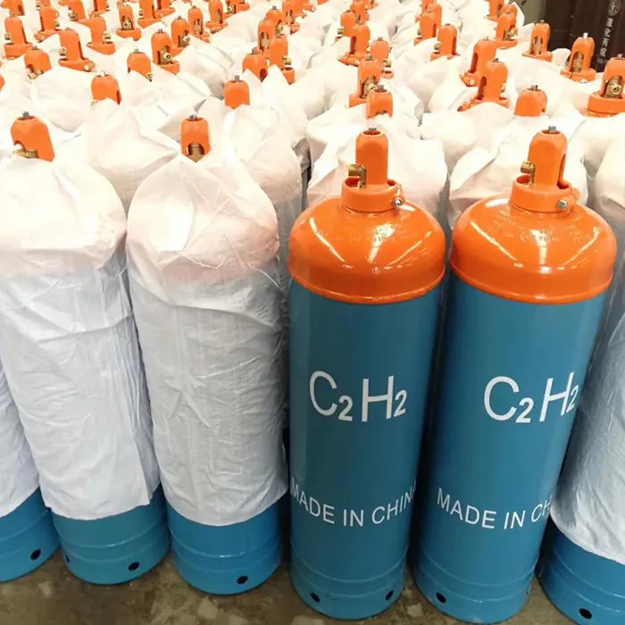 Bình khí C2H2 40 lít - Khí Công Nghiệp Thắng Lợi - Công Ty TNHH Khí Công Nghiệp Và Oxy Y Tế Thắng Lợi